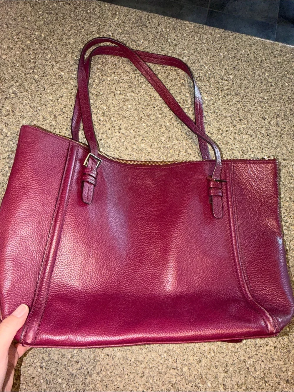 kate spade Pebbled Leather Berry Tote